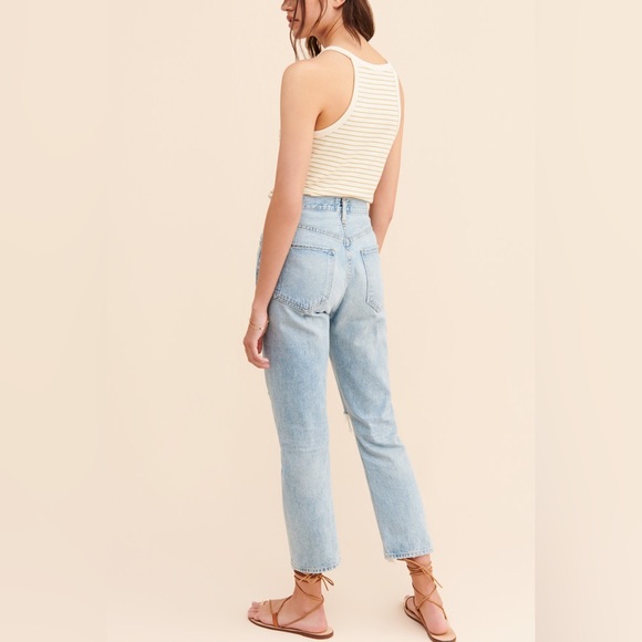AGOLDE | Riley High-Rise Cropped Straight Jean - Picture 2 of 6